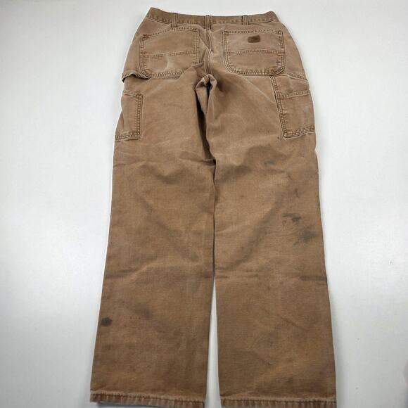 Carhartt Pants Mens 33x36 Brown B11 Duck Dungaree Loose Fit Work Carpenter - Picture 2 of 16